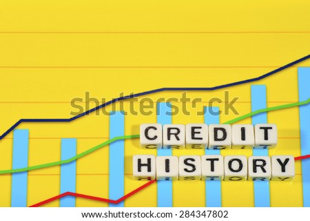 Business Term with Climbing Chart / Graph - Credit History