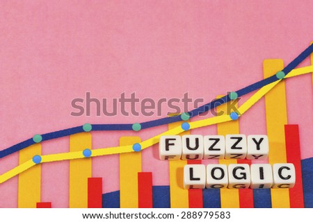 Business Term with Climbing Chart / Graph - Fuzzy Logic
