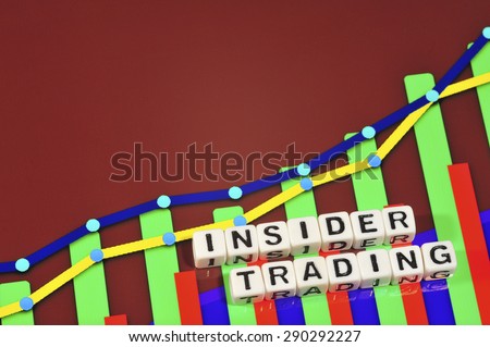 Business Term with Climbing Chart / Graph - Insider Trading