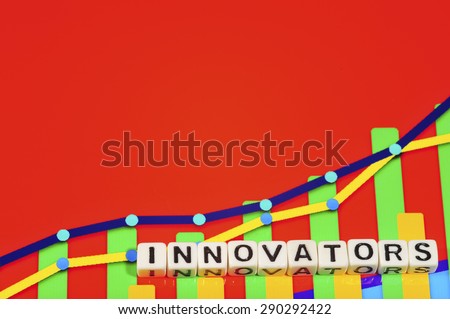 Business Term with Climbing Chart / Graph - Innovators