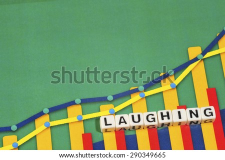 Business Term with Climbing Chart / Graph - Laughing