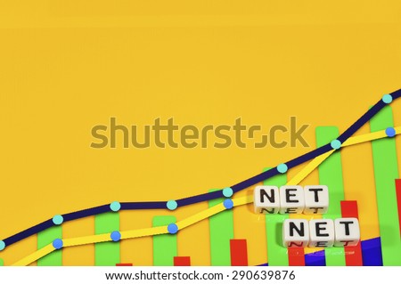 Business Term with Climbing Chart / Graph - Net Net