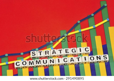 Business Term with Climbing Chart / Graph - Strategic Communications