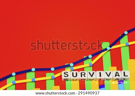 Business Term with Climbing Chart / Graph - Survival