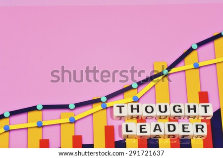 Business Term with Climbing Chart / Graph - Thought Leader