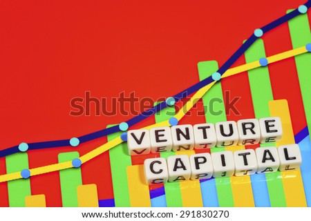 Business Term with Climbing Chart / Graph - Venture Capital