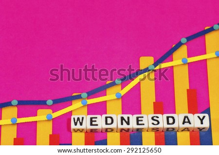 Business Term with Climbing Chart / Graph - Wednesday