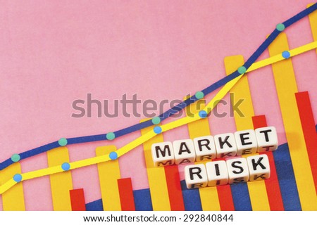 Business Term with Climbing Chart / Graph - Market Risk