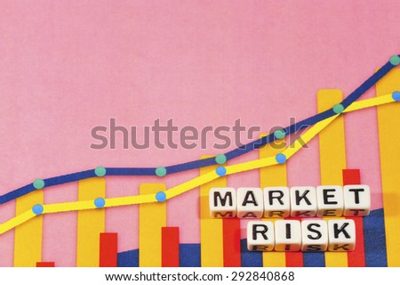 Business Term with Climbing Chart / Graph - Market Risk