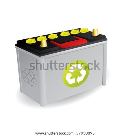 Battery Comparison on Stock Vector Recyclable Car Battery With Sign 57930895 Jpg