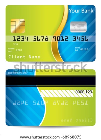 cool credit cards designs. green design credit card