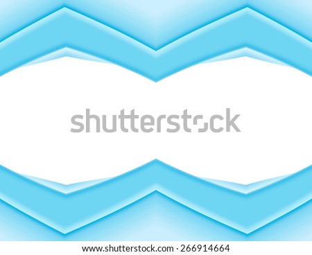 Modern blue border frame