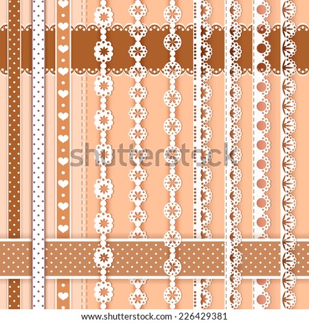 Collection design elements for scrapbook Vector illustration Collection design elements for scrapbook Vector illustration