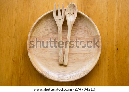 Cute wood kitchenware