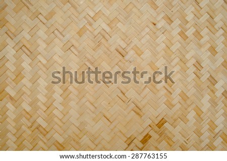 Bamboo Weave Basket texture and background