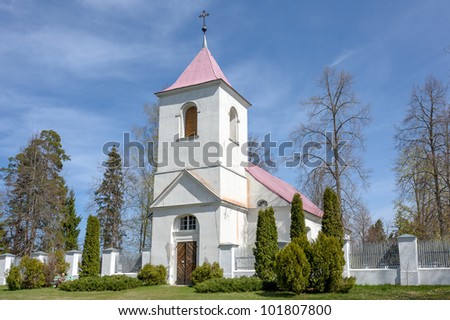 Lutheran church in Balgale,Latvia