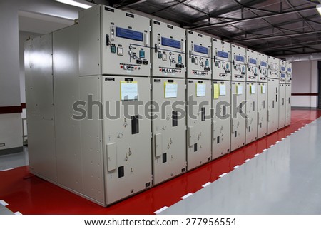 Electrical switchgear in substation