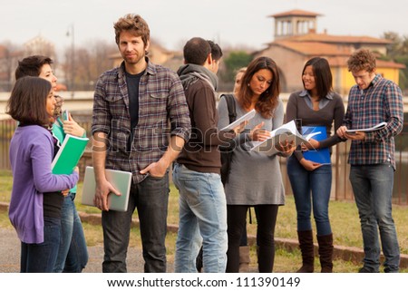 Group of Multicultural College Students