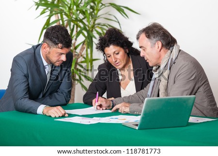 Mature Couple with Financial Consultant