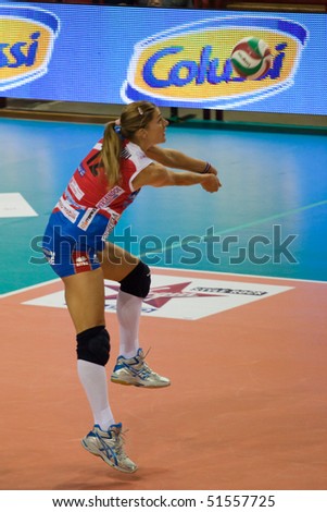 stock photo PERUGIA APRIL 22 volleyball player Francesca Piccinini