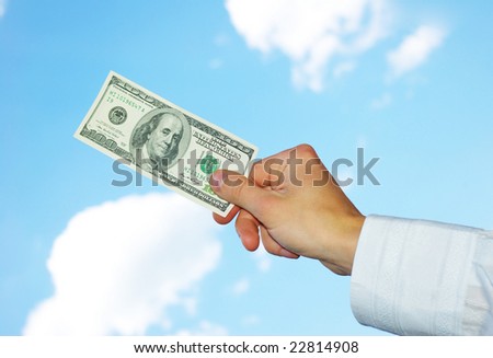 money in hand