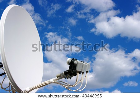Home TV antenna on sky