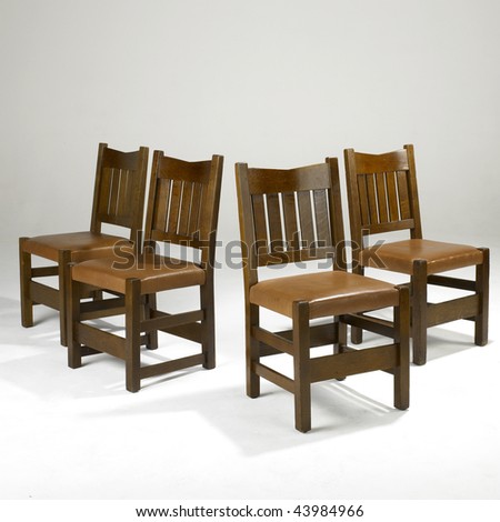 arts and crafts dining room chairs