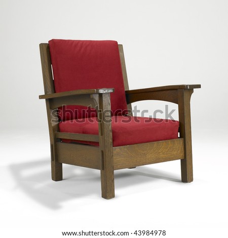 arts and crafts oak chair