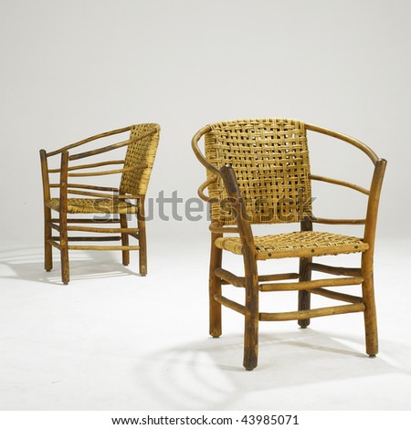 arts and crafts wicker dining room chairs