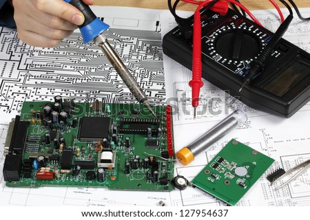 Repair and diagnostic of electronic circuit board