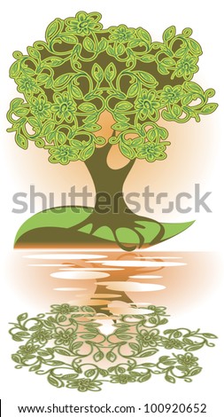 large green tree