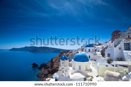 Gorgeous Santorini Scene In The Late Afternoon