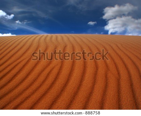 Sand Ripples and sky