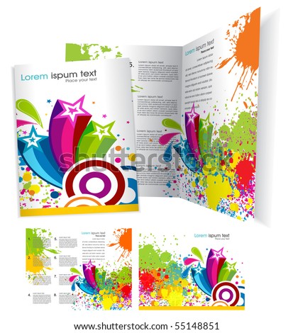 booklet ) cover template.