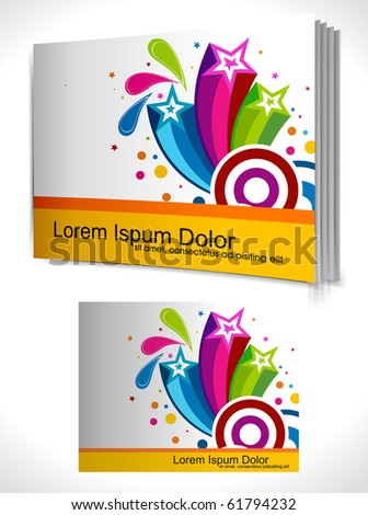 Book Cover Template on Stock Vector   Book Cover Design Template  Vector Illustration