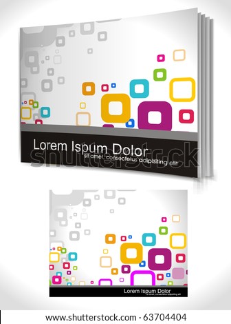 Book Cover Template on Book Cover Design Template  Vector Illustration   63704404