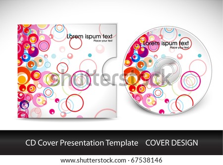 Logo Design Presentation Template on Cd Cover Presentation Design Template   Vector Illustration   67538146
