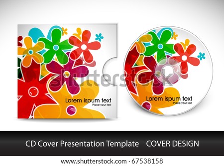 Logo Design Presentation Template on Cd Cover Presentation Design Template   Vector Illustration   67538158