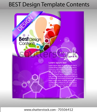 Colorful Design Folder Background. Editable Vector Illustration