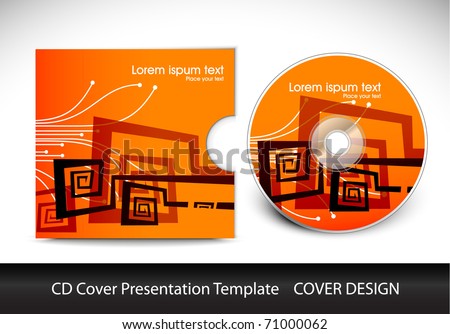 Logo Design Presentation Template on Cd Cover Design Template Presentation   Editable Vector Illustration