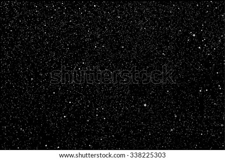 Vector background. Starry night sky. Stars, sky, night. The falling snow.