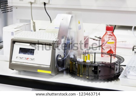 The image of chemical lab equipment