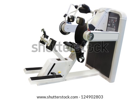 gym apparatus under the white background gym apparatus under the white background