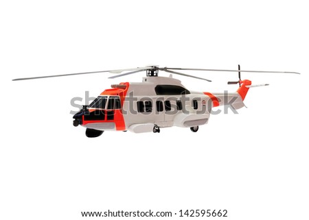 helicopter isolated under the white background