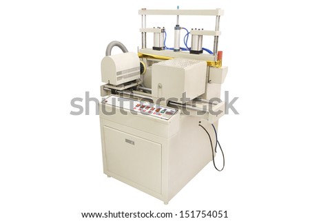 Industrial printer isolated under the white background