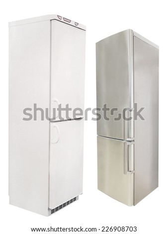 refrigerator isolated under the white background
