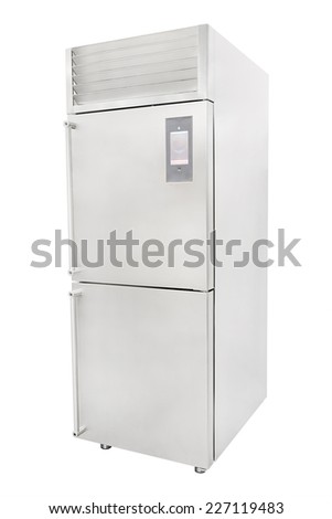 industrial Refrigerator under the white background