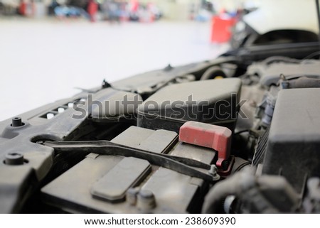 under the hood of the car