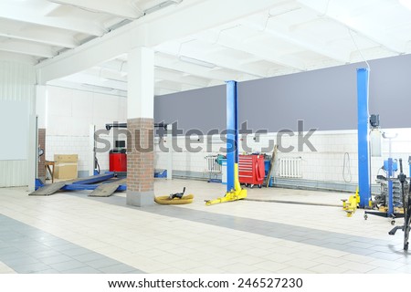 Image of a car repair garage