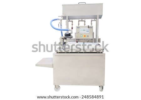 image of a food industry equipment under the white background